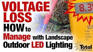 Outdoor LED Landscape Lighting Voltage Loss Explained & How to Manage by Total Outdoor Lighting