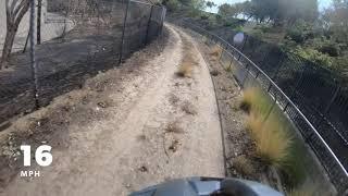 Riding down the Renaissance horse trail in Porter Ranch