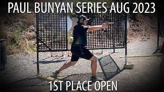 USPSA Paul Bunyan Series Match Aug 2023 - Open Division 1st Place