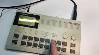 Roland TR-505 with Simmons SDSV/Drumulator/ClapTrap/606, CR78, 808 and Linn LM-1 Sounds