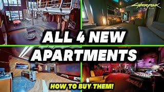 Cyberpunk 2077 All New Apartments SHOWCASE - How to Get Them! Customize V's Apartment | 1.5 Patch