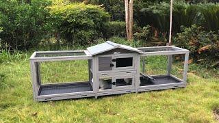 Aivituvin AIR65 Indoor Rabbit House Easy Moving Large Bunny HutchInner Space 14 57ft²