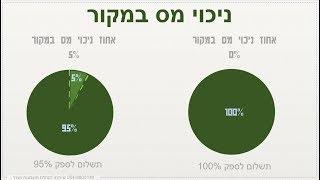 טיפים להנהלת חשבונות . ניכוי מס במקור מספקים. חישוב