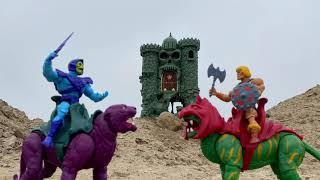 Skele Vader on location with Snake Mountain and Castle Grayskull!!!  #snakemountain #castlegrayskull