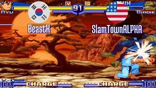 FT3 @sfa3: BeastK (KR) vs SlamTownALPHA (US) [Street Fighter Alpha 3 Fightcade] Feb 20