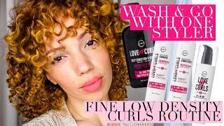 Fine Curly Hair Wash & Go Using LUS Brands