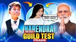 NARENDRA MODI GUILD TEST PRANK  ON CUTE GIRL YOUTUBER @NonstopGaming_