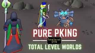 Pking Players on my PURE on Total Level Worlds
