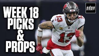 NFL Week 18 Picks Updates, Props and Best Bets | Drew & Stew