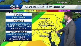 Few showers this evening; Impact Day Monday