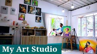 My Art studio tour | Easy paint with biswanath