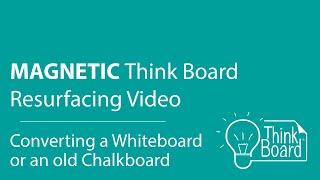 Magnetic Resurfacing Install Video - Make Any Whiteboard Magnetic! DIY Whiteboard/Chalkboard Upgrade