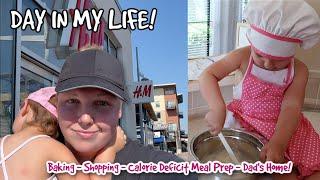 Baking, Shopping, Mom Life... Josh is Home! A Day In My Life | Calorie Deficit Weight Loss Journey