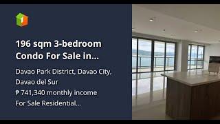 196 sqm 3-bedroom Condo For Sale in Davao Park District Davao City