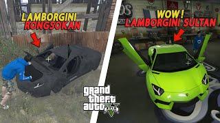 MENEMUKAN BANGKAI LAMBORGHINI AVENTADOR RONGSOK LALU AKU BERBAIKI DAN RESTORASI GTA 5 MOD ROLEPLAY