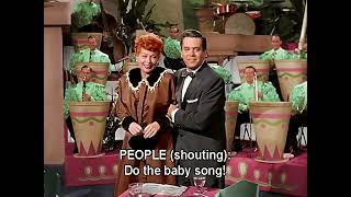 I LOVE LUCY - Lucy Tells Ricky She's Pregnant - In Color