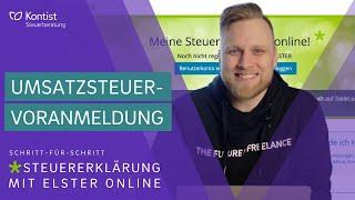 Advance VAT Return in ELSTER Online 2022 | My ELSTER for the Self-Employed | VAT