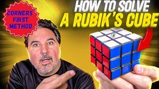 How To Solve Rubik's Cube - COMPLETE CORNERS FIRST METHOD!