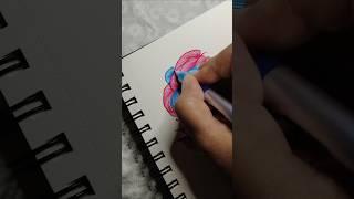 180Abstract art | Simple Line Drawing #artvideo #satisfyingart #relaxingart #lineart