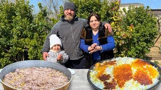 Meat Balls with Crispy Pilaf! Family Preparation Of A Festive Dish