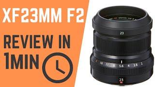 Fujifilm XF23mmf2 review in less than a minute #Shorts