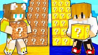 NOOB vs PRO Lucky Block STAIRCASE Race in Minecraft!