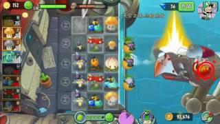 Plants vs. Zombies 2 China - Sky City Zomboss Battle