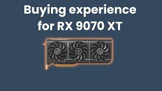 When you try to buy the RX 9070 XT