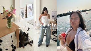 life lately | romanticizing slowing down, self care & living alone vlog 