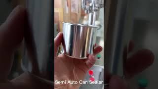 Semi Auto Can Sealer for Tin Cans, #tin can sealing machine , metal cans seaming equipment Supplier