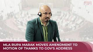 MLA Rupa Marak moves Amendment to motion of thanks to Gov's Address