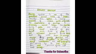 Essay on Dowry system in english l class 10 #dowrysytstem #essay #class10 #shorts #socialevil