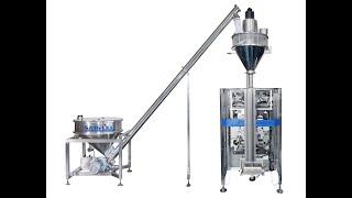 Full automatic high speed auger screw 500g 1kg salt powder sugar powder auger filler packing machine
