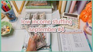 cash envelope/ sinking funds stuffing | september week #4 | low income budget | budgetwithamanda