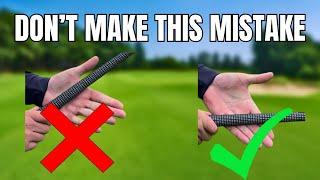 How To GRIP The Golf Club for Beginners!