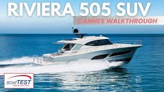 Riviera 505 SUV Walkthrough at the 2024 Cannes Yachting Festival | BoatTEST