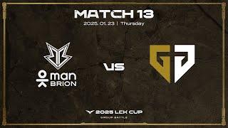 BRO vs GEN | 매치 13 하이라이트 | 01.23 | 2025 LCK CUP 그룹 배틀