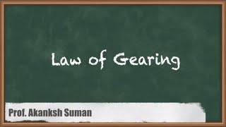 Understanding the Law of Gearing | Gear | GATE Theory of Machines and Vibrations