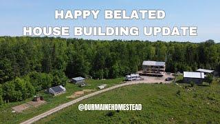 Roofing Insulation Project // Building Our Dream Off Grid Home // Maine Homesteading