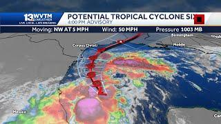 Potential Tropical Cyclone Six strengthens in the Gulf, forecast to become a hurricane