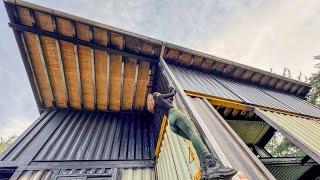 CUSTOM GUTTER INSTALLATION on our SELF BUILT SHIPPING CONTAINER HOME | Part 2 #build #diy #home