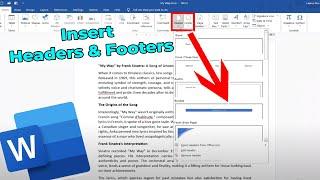 How to Insert and Edit Headers and Footers in Microsoft Word