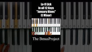 Jazzy Licks on a V to I Progression in E Minor #piano #pianotutorial #jazz #hiphop