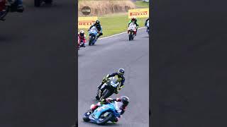 HORROR high-side crash for SuperSport rider  #shorts #asbk #motorsportaustralia @ASBK-Superbikes