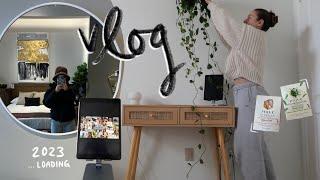 day in my life!! room updates, decor shopping, 2023 goals & habits