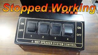 Speaker Select Switch Box update. Goobay Non repairable switches