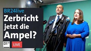 Rücktritt des Grünen-Vorstands: Zerbricht jetzt die Ampel? | BR24live