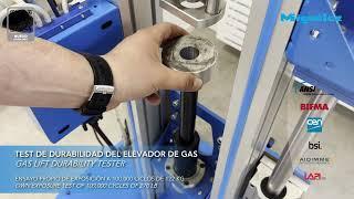 Gas lift durability tester - Miguélez Seating