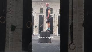 Single leg power step up. Unilateral leg work.  Explosive strength. #power #legworkout #stepup