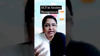 Dr. Aparna V A Rao on Anxiety Management. ACT in #Anxiety#psychotherapy #Motivation #Brain #shorts